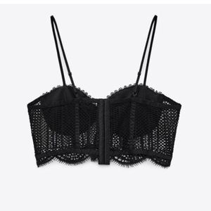 Zara Lace Bustier Top. Due to moving to another city I am selling everything